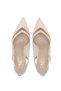 Women's Vegan Nude Heeled Shoes - 6