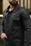 Men's Black Carbon Leather Jacket - 4