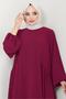 Eva Ayrobin Hijab Dress Burgundy Hm2454 - 4