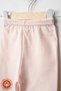 Baby Girl Combed Organic Cotton 0-6 Months Baby Single Bottom Set of 4 with Booties - Salmon - 3