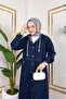 WOMEN'S BUTTONED DENIM CAPE - 7