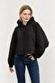 Women's Hooded Sweatshirt Black - 4