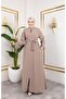 Women Mevlana Model Rabia Crepe Ferace