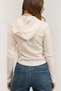 Kadın Kapüşonlu Sweatshirt Krem - 3