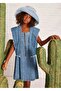 Girl's Denim Vest Blue 6352 - 3