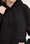 Women's Hooded Sweatshirt Black - 8