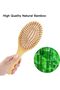 Hairbrush, Rounded Wooden Bristles, Wooden Hairbrush, Relax Scalp Massage, Anti-Static Comb - 3