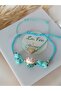 2 Pack Lucky Cat Bracelet & Mint Green Glass Evil Eye Bead Blue String Bracelet Heart Bracelet - 6