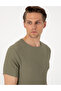 Khaki Slim Fit Crew Neck T-Shirt 50306802-Vr027 - 2