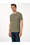 Khaki Slim Fit Crew Neck T-Shirt 50306802-Vr027 - 3