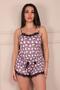 Pegasus Figured Little Animal Pajama Set - DAMSON with Rope Straps and Shorts - 2