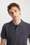 Mw7D5K4Xx2T003 Anthracite Men's Unbreakable Polo Neck T-Shirt - 4