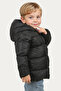 Boys' Black Fleece-Lined Hooded Waterproof Wind-Resistant Puffer Winter Coat & Jacket - 4