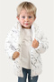 Boys White Removable Hooded Water & Windproof Winter Puffer Jacket & Coat & Parka with Pockets