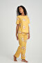 Short Sleeve Women's Pajama Set Chick Patterned Super Soft - 2