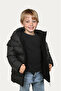 Boys' Black Fleece-Lined Hooded Waterproof Wind-Resistant Puffer Winter Coat & Jacket - 3