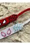 Set of 2 Spiderman Patterned Handcrafted Knitted Bracelets, Gwen & Peter Patterned Couple Bracelet - 4