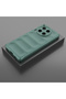 Vrdr Ethnic Silicone Cover for Tecno Spark 30 4g Case Flexible Tpu with Hollowed Out Back Surface Design - Dark Green - 7