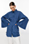 Pleated Sleeve Indigo Shirt - 4
