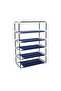 5-Layer Shoe Rack Blue 60x90x30centimeter - 3