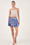 Patterned Slim Fit Mini Shorts Skirt Shorts Skirt 5869020 - 6