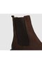 Brown Leather Women's Boots - 5