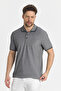 Men's Non-Shrinkable 100% Cotton Fabric Slim Fit Slim Fit Black-And-White Non-Curling Polo Neck T-Shirt - 3