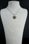 Vintage Series, Dainty and Stylish Steel Necklace with Pearl and Leaf Figures and Bezel Detail - 4