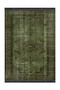 Memlik Collection Dark Green Theme Ethnic Traditional Patterned Woven Base Decorative Carpet Memlik26