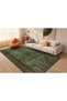 Memlik Collection Dark Green Theme Ethnic Traditional Patterned Woven Base Decorative Carpet Memlik26 - 4