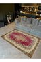 Memlik Collection Purple Beige Theme Ethnic Motif Vintage Patterned Woven Base Decorative Carpet Memlik03 - 2