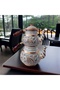 Embroidered Copper Teapot Set for 2 Persons 1.5 Liter White Teapot Copper Teapot Handmade Stylish Dowry - 4