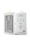 iPhone 15 Pro Max Case, Sequin Script Metal, Gray - 7