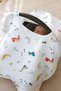 Multi-Purpose Muslin Breastfeeding Bib / Stroller Cover / Baby Stroller Cover 100% Cotton 85X130 cm - Dino - 7