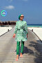 Sea Full Covered 2-Piece Hijab Swimsuit - Green - 4