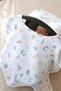 Multi-Purpose Muslin Breastfeeding Bib / Stroller Cover / Baby Stroller Cover 100% Cotton 85X130 cm - Lale - 6