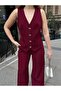 Women's Pants Vest Two-Piece Set - 4