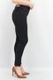 Women Skinny Fit Solid Stretchable Denim, Black - 2