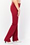 Women Straight Fit Solid Stretchable Jeans, Maroon - 2