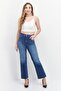Women Regular Fit Washed Stretchable Jeans, Medium Blue - 2