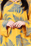 Hooded Leaf Print Jalabiya - 2