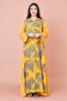 Hooded Leaf Print Jalabiya - 5