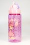 Children Water Flask Tritan Water Bottle with Straw Neck Strap Princess School Water Bottle Bpa-Free 500ml Purple T0107