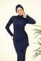Scarlett Double Navy Blue Swimsuit Set - 2