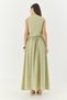 Women's Mint Green Vest and Pocket Detailed Flared Skirt Set 9294 60281004 - 8