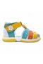 Orthopedic Baby Girl and Kids Sandals Rainbow Series White Yellow Green Gku2404B - 8