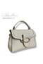 100% Leather lb Bag D-2400 Cream - 5