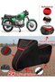 Bmw R 60-6 Tarpaulin Black Topcase Rear Bag Compatible Motor Tarpaulin (Red Stitched)
