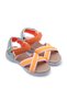 Women's Cross Strap Casual Sandals Ss001-0159 Green Orange - 2