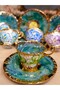 Morrüya Porcelain Hand Decor Painting Cup Set - 5